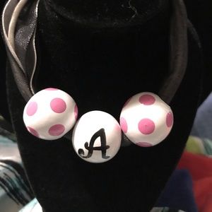 Sweet “A” bracelet.
